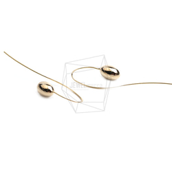 ERG-2463-G【2個入り】カーブプレートフック,Curved Plate Hook Earring 3枚目の画像