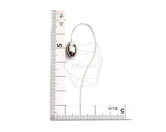 ERG-2463-R【2件】弧形板鉤耳環 第5張的照片