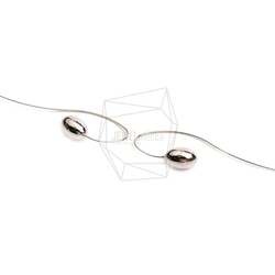 ERG-2463-R【2個入り】カーブプレートフック,Curved Plate Hook Earring 2枚目の画像