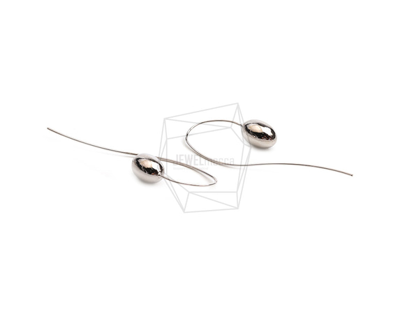ERG-2463-R【2個入り】カーブプレートフック,Curved Plate Hook Earring 3枚目の画像