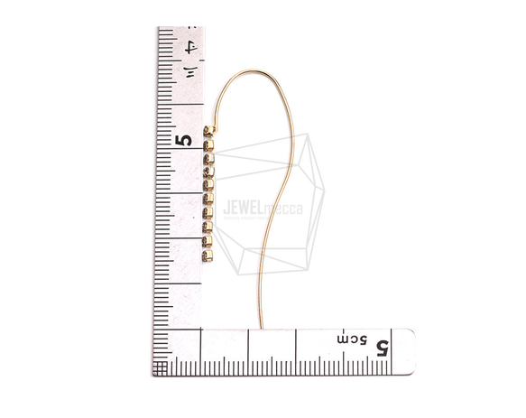 ERG-2464-G【2個入り】カーブプレートフック,Curved Plate Hook Earring 5枚目の画像