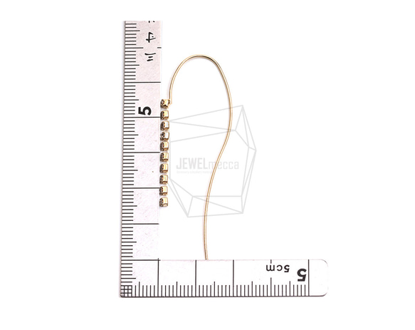 ERG-2464-G【2件】弧形板鉤耳環 第5張的照片