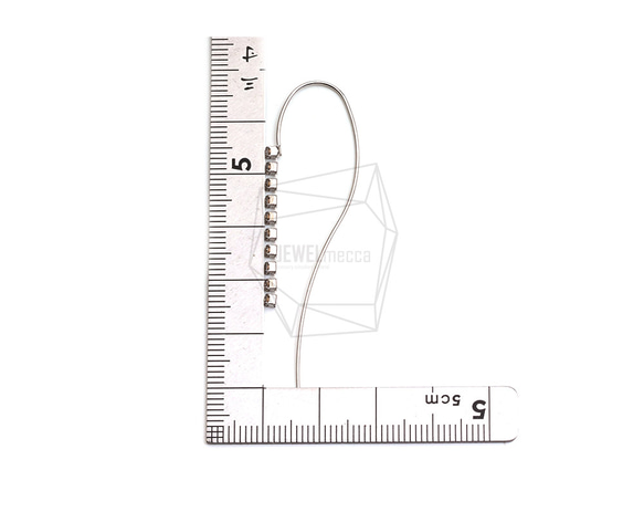 ERG-2464-R【2個入り】カーブプレートフック,Curved Plate Hook Earring 5枚目の画像
