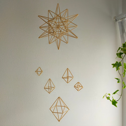 あや様 ご確認用 ヒンメリ 2点 ストローヒンメリ ブラック ☆ミニ2点セット☆ モビール ✫tamama