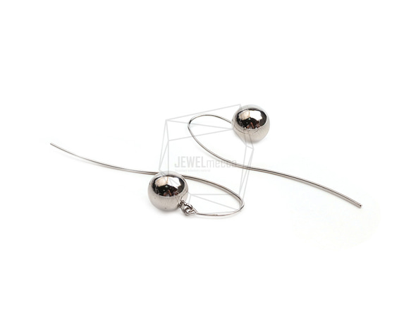 ERG-2465-R【2個入り】カーブプレートフック,Curved Plate Hook Earring 3枚目の画像
