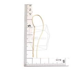 ERG-2466-G【2個入り】カーブプレートフック,Curved Plate Hook Earring 5枚目の画像