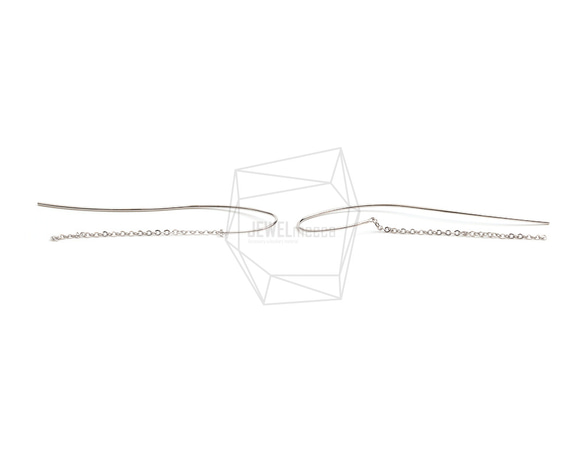ERG-2466-R【2個入り】カーブプレートフック,Curved Plate Hook Earring 1枚目の画像