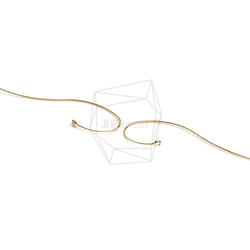 ERG-2467-G【2個入り】カーブプレートフック,Curved Plate Hook Earring 2枚目の画像