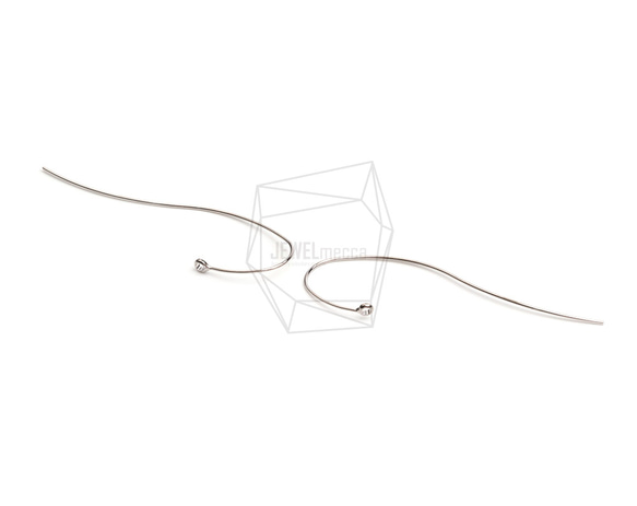 ERG-2467-R【2個入り】カーブプレートフック,Curved Plate Hook Earring 2枚目の画像
