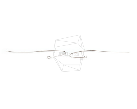 ERG-2467-R【2個入り】カーブプレートフック,Curved Plate Hook Earring 1枚目の画像