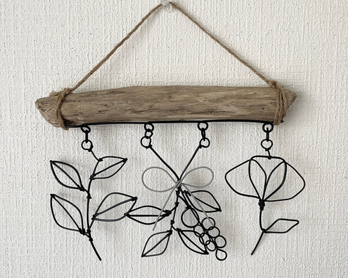 流木のガーランド 大 ワイヤークラフト ガーランド にこちゃん 通販