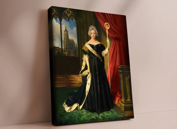 【オーダーメイド】写真からカスタムロイヤルキング天皇皇帝油絵スタイルの肖像画一点物 似顔絵 イラスト彼氏夫の贈り物誕生日 帆布・キャンバス UO1254170004(9555円)