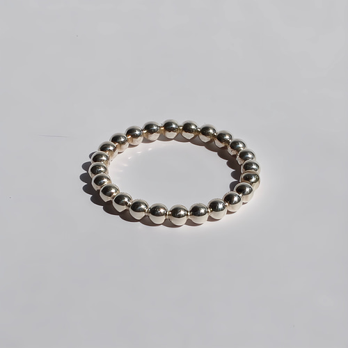 仁尾彫金『5つ玉ゴールド釈迦玉ピンキーリング』ハンドメイド257 指輪  