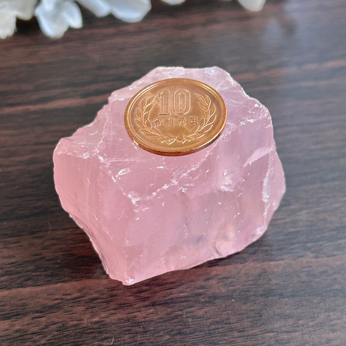 約141g 未加工 ディープローズクォーツ 天然石 原石 かち割り 1個