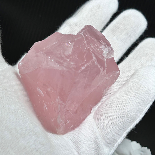 132～141g 未加工 ディープローズクォーツ 天然石 原石 かち