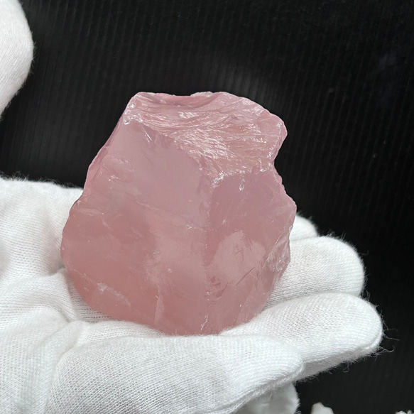 132～141g 未加工 ディープローズクォーツ 天然石 原石 かち