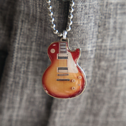 新商品【名入れ無料】ギブソン・レスポール エレキギター キーホルダー