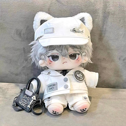 ぬい服　代行 様　ふわふわ猫耳black　にじぱぺ　いつぬい　着ぐるみ ぬいぐるみ服 ぬい服 10cm 黒猫 着ぐるみ にじぱぺ いつぬい