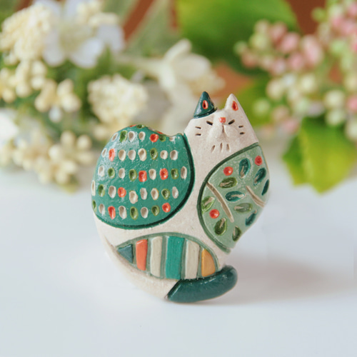 猫のブローチ パッチワークキャット※セット ブローチ nekomoyoh 通販