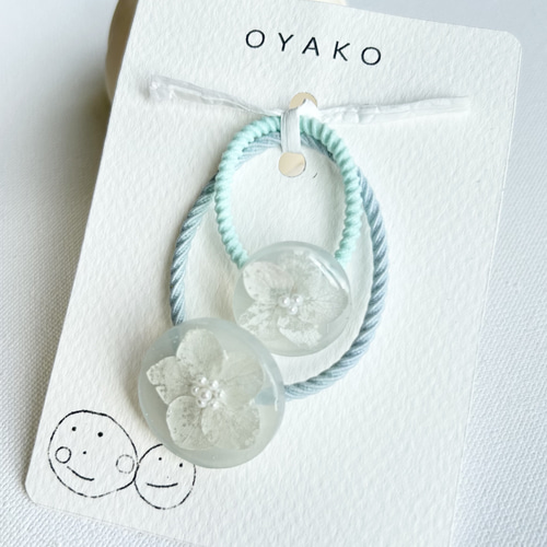 親子でお揃い♡ホワイトドライフラワーのヘアゴム ヘアゴム OYAKO 通販 