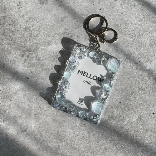 B8トレカキーホルダー】再販 硬質ケース 『planet』green/ニュアンス