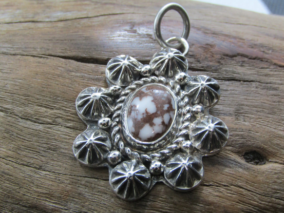 アメリカ産 ワイルドホース シルバー950 インディアンジュエリ