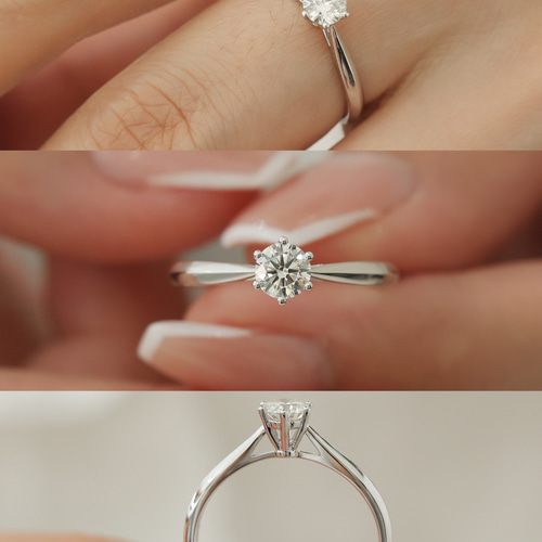 天然ダイヤモンドリング0.3ct k18 指輪・リング パール大好き 天然ダイヤモンドリング0.3ct k18 指輪・リング パール大好き
