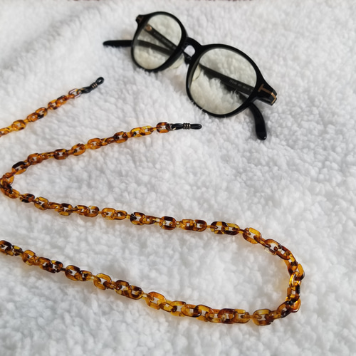 鼈甲メガネチェーン本鼈甲12べっ甲着物工芸品大人のメガネチェーン