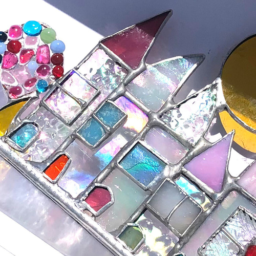 ✴︎新作✴︎オーロラHOUSEシリーズ ピンク☆ステンドグラス ハウス