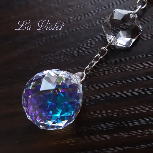 サンキャッチャー/シャンパンゴールド～スワロ使用 サンキャッチャー