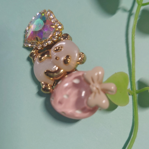 パンダ　ベビーキッズヘアクリップ　ヘアゴム　ヘアピン  ハンドメイド ☆パンダ ベビーキッズヘアクリップ ヘアゴム ヘアピン