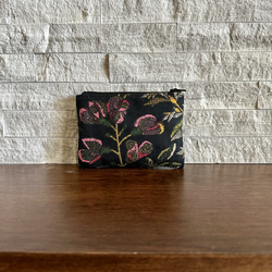 ワンハンドル　ホーボーバッグ  - Embroidered Blooms Noir 11枚目の画像