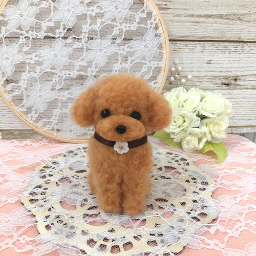 トイプードル　羊毛フェルト 羊毛フェルト＊犬＊トイプードル＊黒 - TOTOKAKA1'S GALLERY | minne