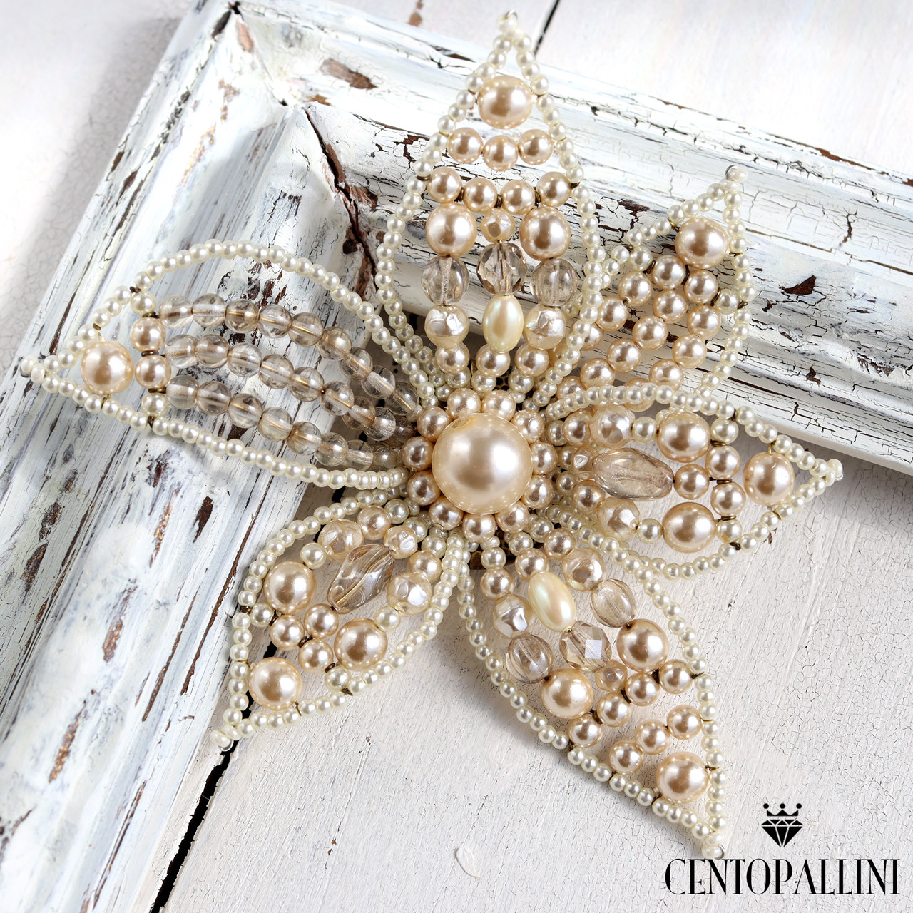 不規則な花びらのアーティスティック マグネット ブローチ