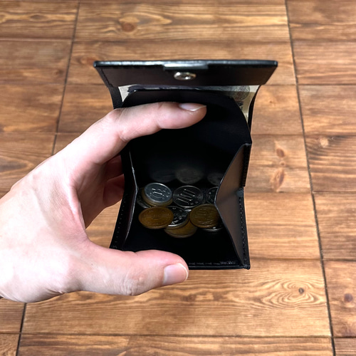 小銭とお札入れミニウォレット お札を折らずにしまえる 薄め 3
