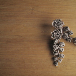 [訂做]耳環，Il fiore e il boccioli_花與花蕾_淡墨色 第2張的照片