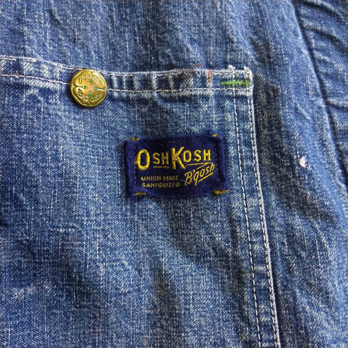 パッチワークリペア ビンテージ 50s~60s oshkosh デニム パッチワークリペア ビンテージ 50s~60s oshkosh デニム