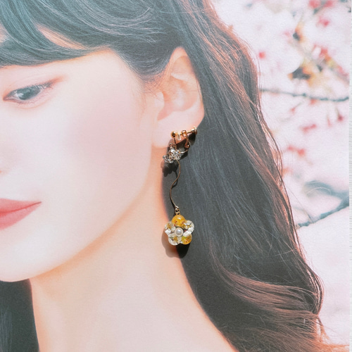 レジン イヤリング イエロー 花と葉っぱ 夏 デザイン レジン イヤリング イエロー 花と葉っぱ 夏 デザイン 楽天市場】レジン