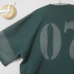 １点　ワッフル　ヘンリーネック【07】ビックシルエット　カフェ／ガーデニング／キッチン／Ｖネック／ワーク／Ａライン／料理 6枚目の画像