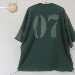 １点　ワッフル　ヘンリーネック【07】ビックシルエット　カフェ／ガーデニング／キッチン／Ｖネック／ワーク／Ａライン／料理 8枚目の画像