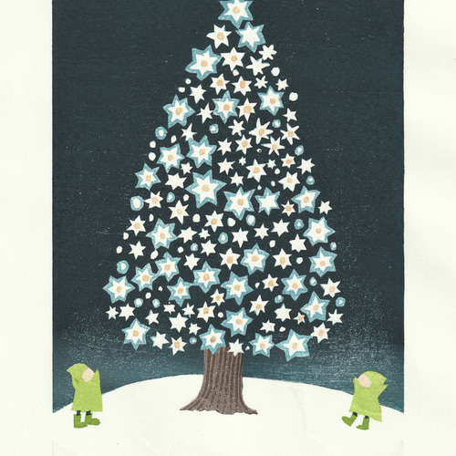 小さい銅版画・クリスマスの贈り物2 | chisacream