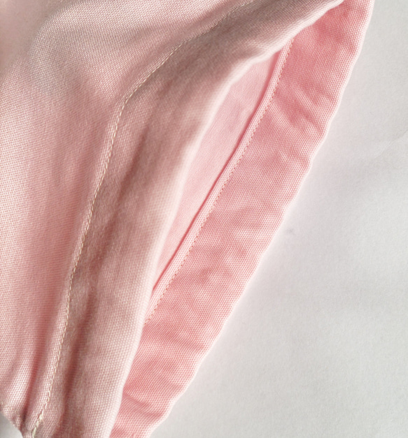 20×15       コップ袋  巾着　さくらんぼ　さくらんぼ柄　ピンク 5枚目の画像