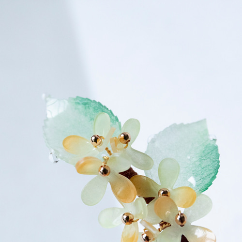 金木犀のかんざし uピン キンモクセイ 簪 髪飾り ヘア