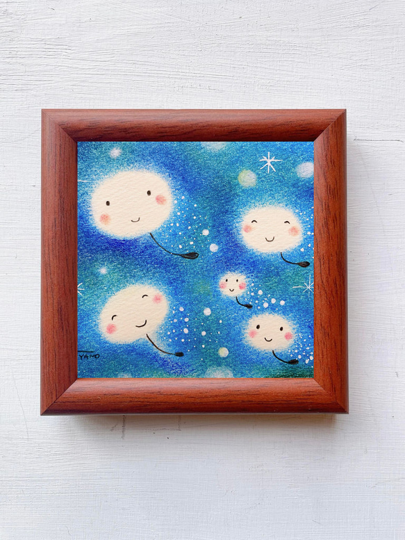 絵画 癒しの絵 パステルアート パステルアート 陽ざしそそぐ虹の丘 パステル画原画 絵画 T's