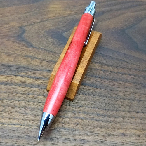 ピンクアイボリー 木軸ペン おむすび工房 工房 楔 0.5mmペンシル楔 ピンクアイボリー | ペンハウス