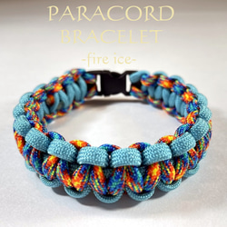 ブレスレット PARACORD パラコード パラシュート アウトドア ロープ キャンプ 防災 手編み 送料無料 2枚目の画像