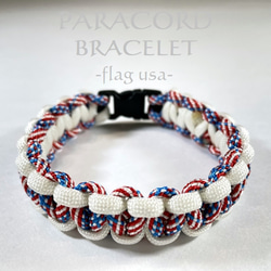 ブレスレット PARACORD パラコード パラシュート アウトドア ロープ キャンプ 防災 手編み 送料無料 2枚目の画像