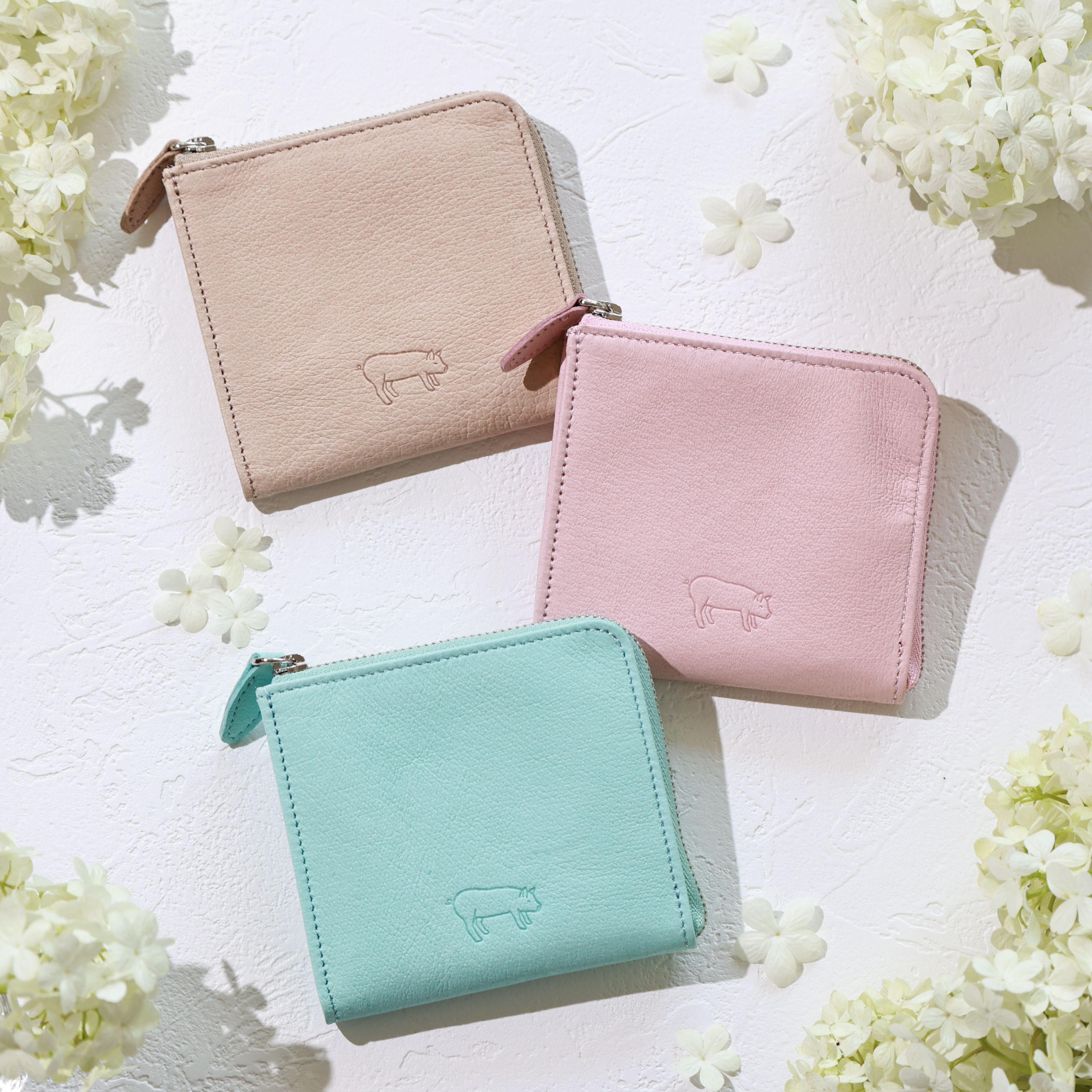 墨田区産　ピッグレザーミニウォレット