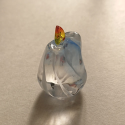氷のようなグラスキャンドル(雫) 1枚目の画像