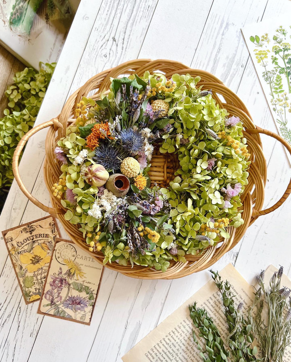 セール！紫陽花❁ドライフラワーしめ縄 【公式通販】